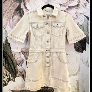 French Connection Rika Cotton Utility Mini Dress